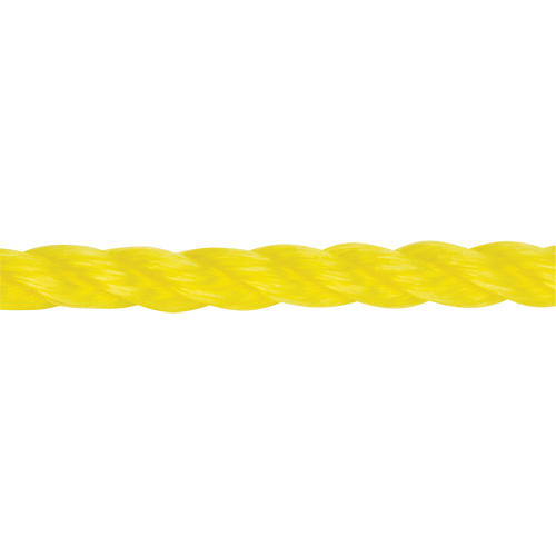 3/8" Braided Yellow Rope, Polypropylene, 630' Duraquip Inc