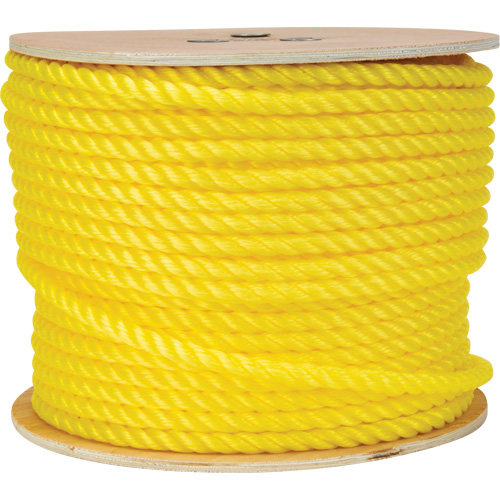1/2" Braided Yellow Rope, Polypropylene, 335' Duraquip Inc