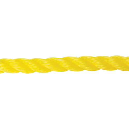 5/8" Braided Yellow Rope, Polypropylene, 200' Duraquip Inc