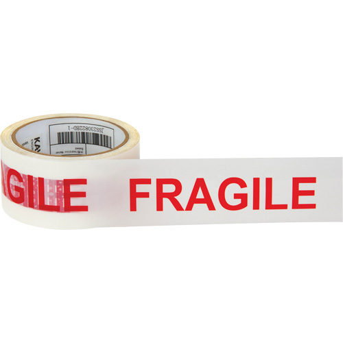 Ruban d'emballage Fragile, Adh&eacute;sif Thermofusible, 2 mils, 48 mm (2") x 100 m (328') Duraquip Inc