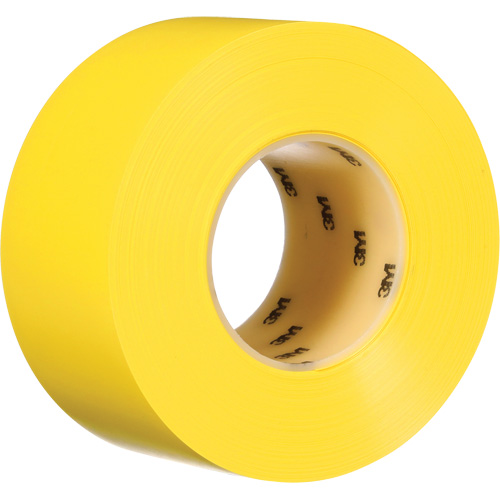 Durable Floor Marking Tape 971, 3" x 108', Vinyl, Yellow Duraquip Inc