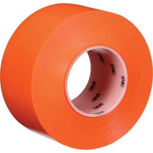 Durable Floor Marking Tape 971, 3" x 108', Vinyl, Orange Duraquip Inc