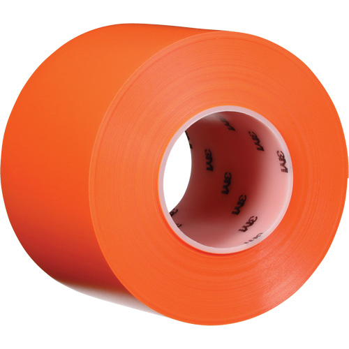 Durable Floor Marking Tape 971, 4" x 108', Vinyl, Orange Duraquip Inc