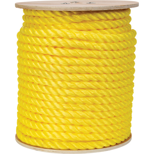 Corde jaune tress&eacute;e, Polypropyl&egrave;ne, 300' Duraquip Inc