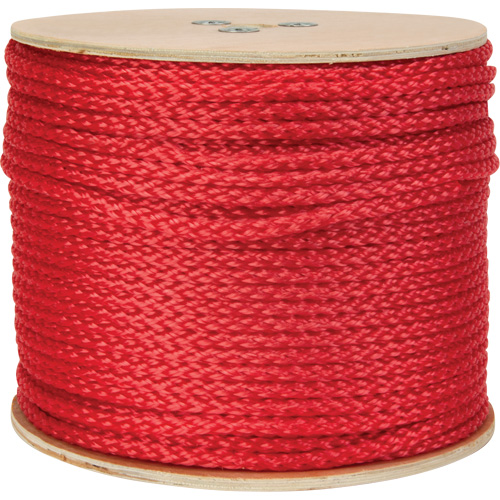 Braided Red Rope, Polypropylene, 500' Duraquip Inc