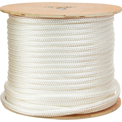 Corde blanche tress&eacute;e, Nylon, 250' Duraquip Inc