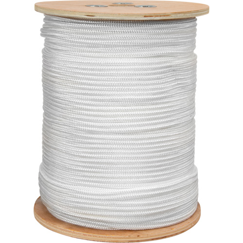 Corde blanche tress&eacute;e, Nylon, 250' Duraquip Inc