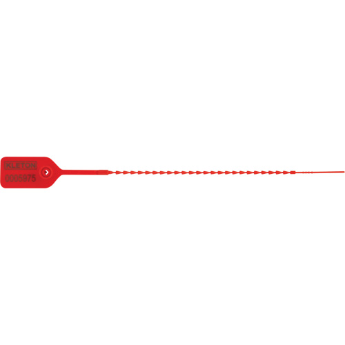 Standard-Duty Security Seal, 9", Plastic, Pull-Through Duraquip Inc