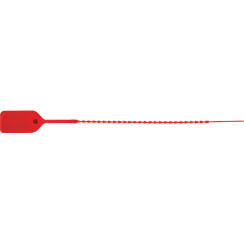 Standard-Duty Security Seal, 9", Plastic, Pull-Through Duraquip Inc