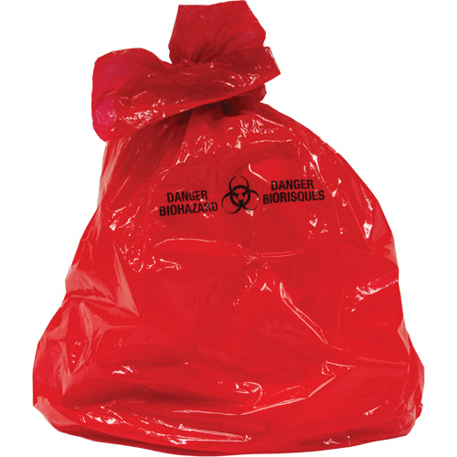Waste Bags, Bio-Hazard, 50" L x 37" W, 2 mils Duraquip Inc