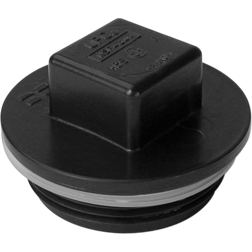 Threaded Plug, Cleanout, 1-1/4" Dia., Plastic Duraquip Inc