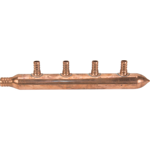Four Branch Manifold, 3/4" Dia., Copper Duraquip Inc