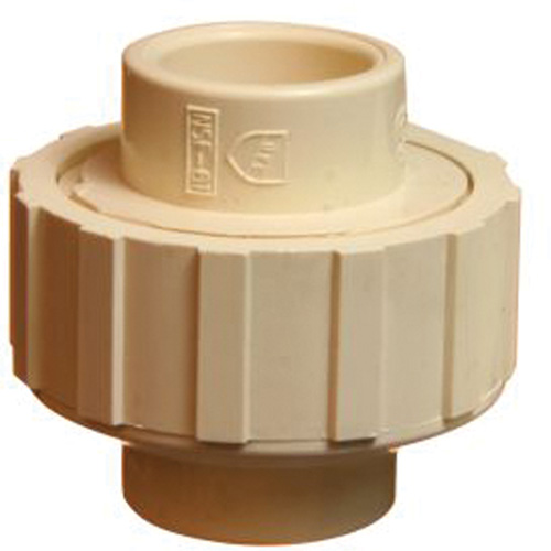 Pipe Union, 1/2", CPVC, Hub x Hub Duraquip Inc
