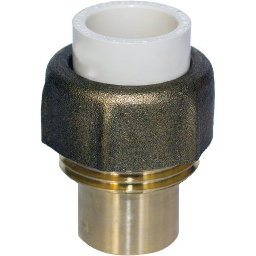 Pipe Union, 1" x 3/4", CPVC, Hub x Sweat Duraquip Inc