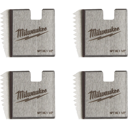 Matrices de tuyauterie portables NPT, Pour tuyau de 1-1/2", Acier rapide Duraquip Inc