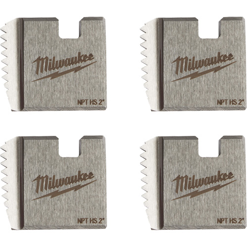 Matrices de tuyauterie portables NPT, Pour tuyau de 2", Acier rapide Duraquip Inc