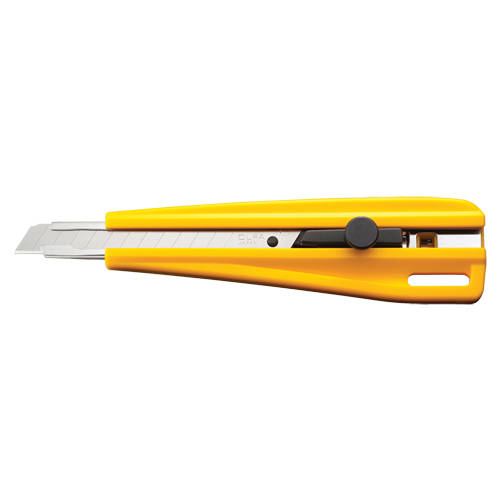 Precision Knife, 9 mm, Silver, Plastic Handle Duraquip Inc