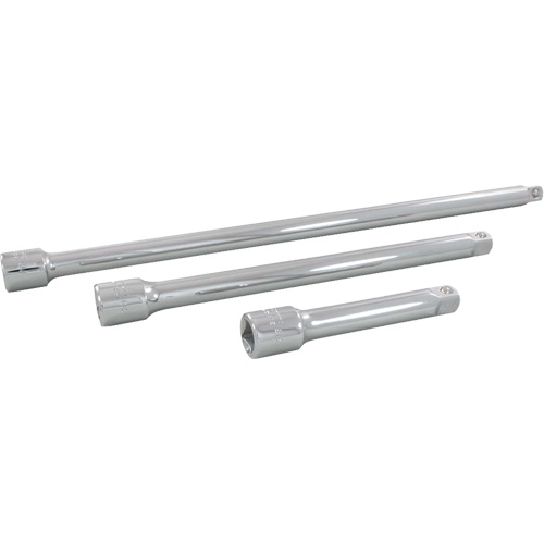 Jeu de rallonges pour douilles, Prise de 1/2", Fini Chrome, 3 Mcx Duraquip Inc