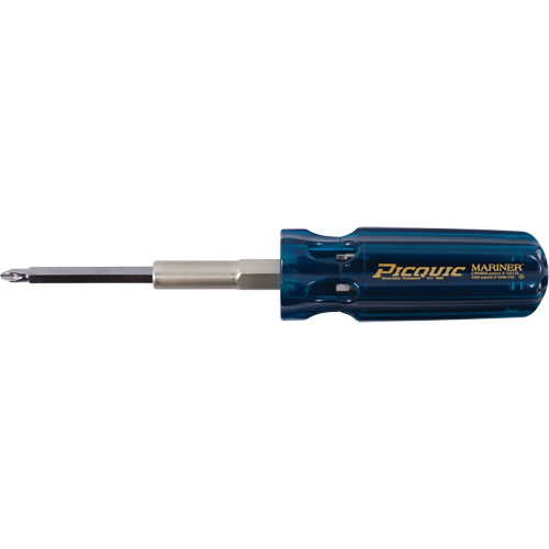 The Mariner Multibit Screwdriver, 6" L, Plastic Handle Duraquip Inc