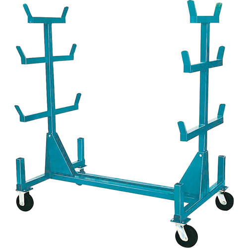 Supports mobiles pour tuyaux & barres, Acier, 34" la x 61" p x 58" h, Capacit&eacute; de 1000 lb Duraquip Inc