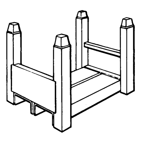 Supports empilables mobiles, 14" la x 19" p, Capacit&eacute; de 3700 lb Duraquip Inc