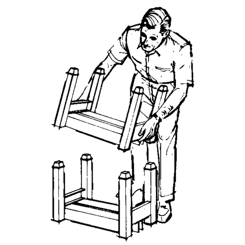 Supports empilables mobiles, 12" la x 16" p, Capacit&eacute; de 2500 lb Duraquip Inc