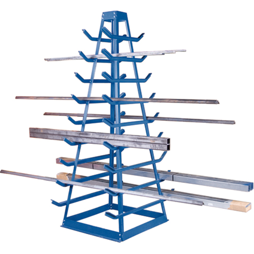 Supports pour tuyaux - Rangement horizontal, Horizontal, 9 Niveaux, 18" la x 40" p x 84" h, 1800 lb Cap. Duraquip Inc