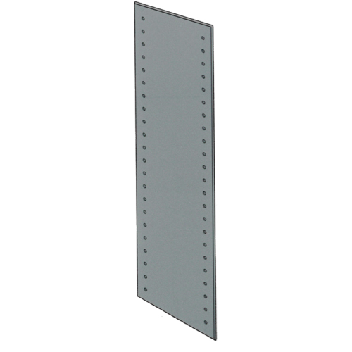 &eacute;tag&egrave;res &agrave; corni&egrave;res perfor&eacute;es - Panneaux lat&eacute;raux galvanis&eacute;s, 84" ha, 24" p, Acier galvanis&eacute; Duraquip Inc