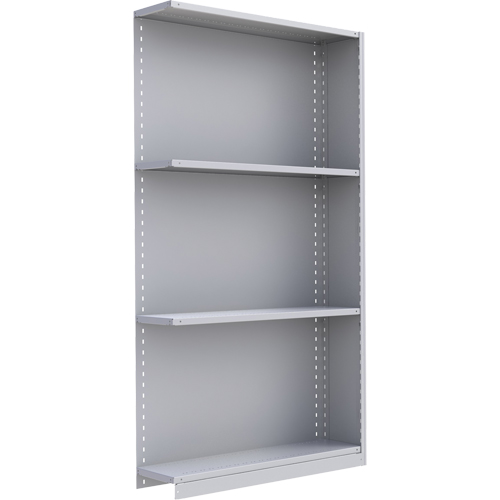 Interlok Shelving Unit, Steel, Boltless, 550 lbs. Capacity, 48" W x 88" H x 18" D Duraquip Inc