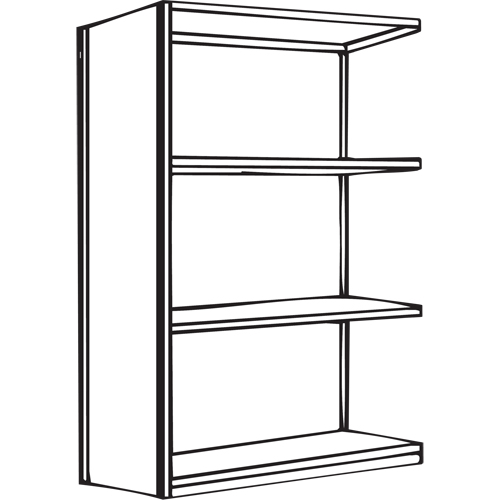 Interlok Shelving Unit, Steel, Boltless, 550 lbs. Capacity, 48" W x 88" H x 18" D Duraquip Inc
