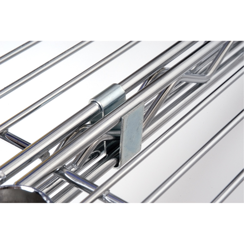 Crochet en S pour &eacute;tag&egrave;re en treillis chromat&eacute; Duraquip Inc