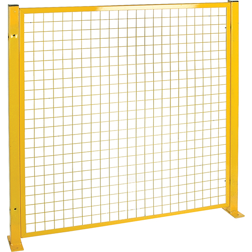 Mesh Style Perimeter Guard, 4' H x 4' W, Yellow Duraquip Inc