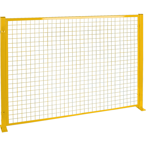 Mesh Style Perimeter Guard, 4' H x 8' W, Yellow Duraquip Inc