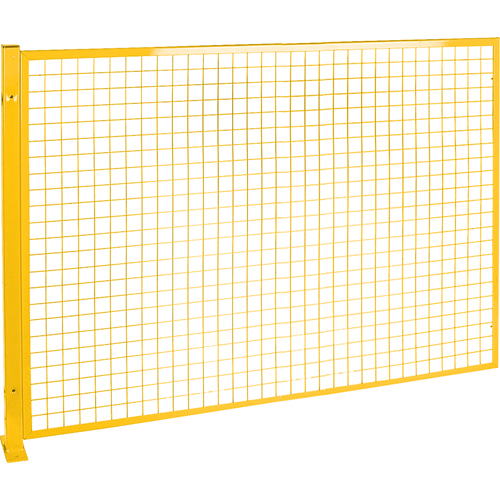 Mesh Style Perimeter Guard, 4' H x 8' W, Yellow Duraquip Inc