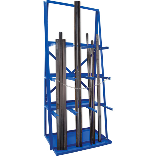 Bar Storage Rack, Vertical, 3 Levels, 36" W x 24" D x 84" H, 3000 lbs. Cap. Duraquip Inc
