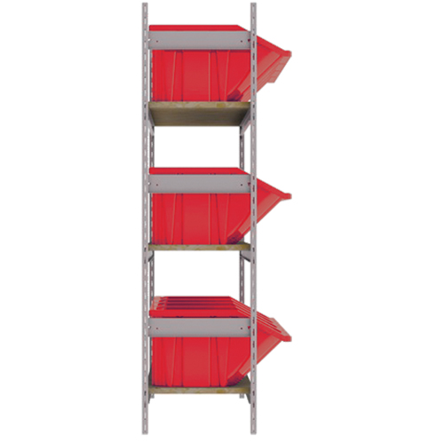 &eacute;tag&egrave;res larges avec bacs g&eacute;ants en plastique, Acier, Sans boulons, Capacit&eacute; 800 lb, 66" la x 60" h x 18" p Duraquip Inc