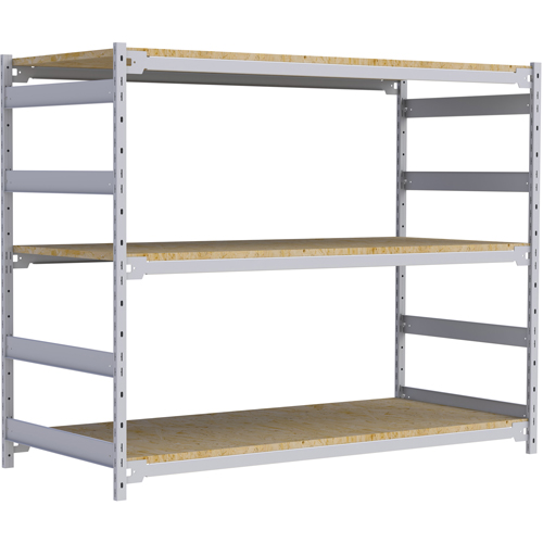Wide Span Record Storage Shelving, Steel, 3 Shelves, 72" W x 32" D x 60" H Duraquip Inc