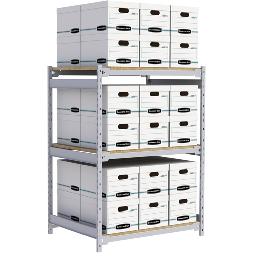 &eacute;tag&egrave;re-classeur de grande largeur, Acier, 3 Tablettes, 42" la x 32" p x 60" h Duraquip Inc