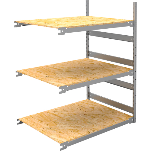 Wide Span Record Storage Shelving, Steel, 3 Shelves, 42" W x 32" D x 60" H, Add-On Kit Duraquip Inc