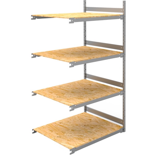 Wide Span Record Storage Shelving, Steel, 4 Shelves, 42" W x 32" D x 84" H, Add-On Kit Duraquip Inc