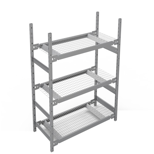 Wide Span Storage Shelving, Steel, Boltless, 1340 lbs. Capacity, 42" W x 60" H x 18" D Duraquip Inc