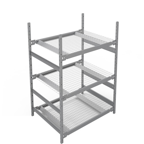 Wide Span Storage Shelving, Steel, Boltless, 1340 lbs. Capacity, 42" W x 60" H x 32" D Duraquip Inc
