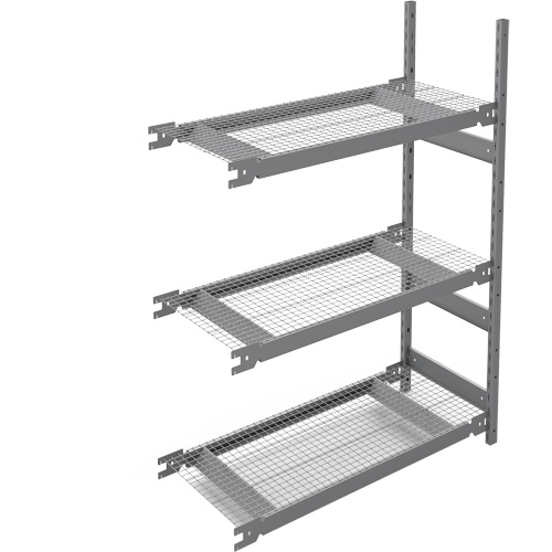 Wide Span Storage Shelving, Steel, Boltless, 1340 lbs. Capacity, 42" W x 60" H x 18" D Duraquip Inc