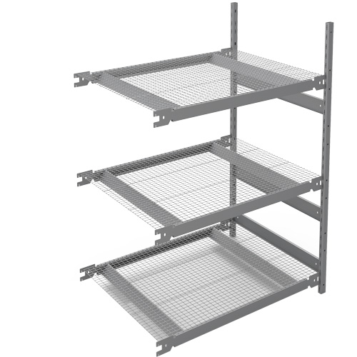 Wide Span Storage Shelving, Steel, Boltless, 1340 lbs. Capacity, 42" W x 60" H x 32" D Duraquip Inc