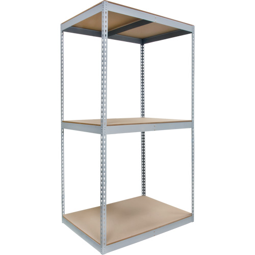 Heavy-Duty Shelving, Steel, Boltless, 1200 lbs. Capacity, 48" W x 84" H x 36" D Duraquip Inc