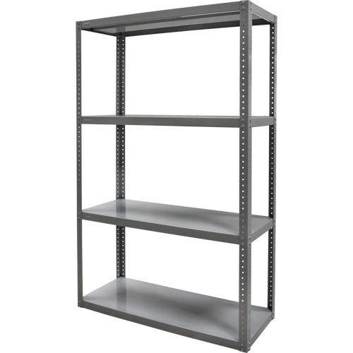 Heavy-Duty Shelving, Steel, Bolted, 3000 lbs. Capacity, 36" W x 72" H x 24" D Duraquip Inc