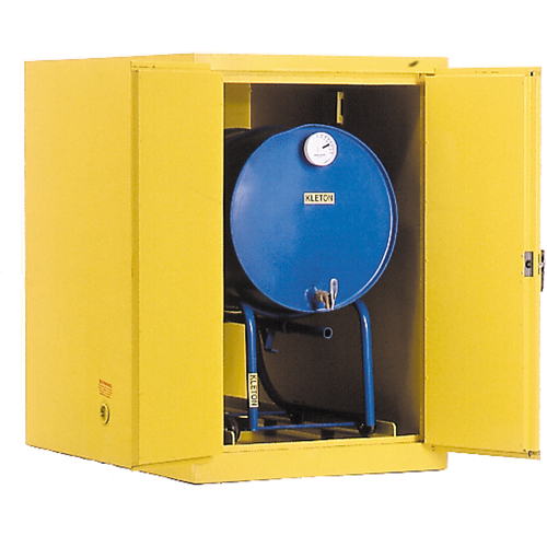 Drum Safety Cabinets, 400 lbs. Cap., Yellow Duraquip Inc