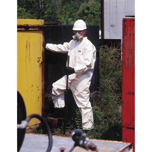 Tychem&reg; 4000 Coveralls, X-Large, White Duraquip Inc