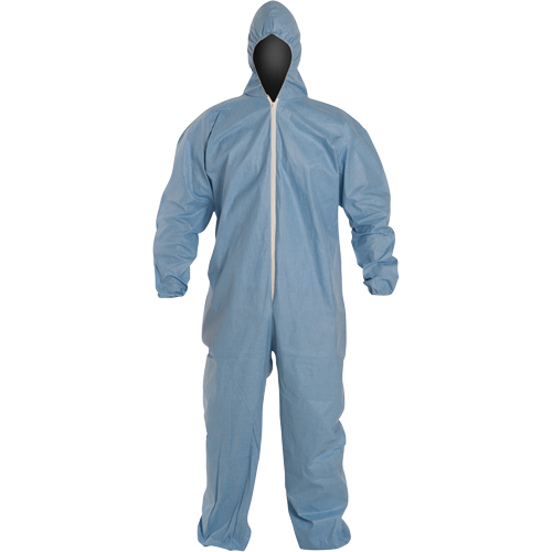 Combinaisons Proshield 6 SFR, Grand, Bleu, Tissu ignifug&eacute; Duraquip Inc