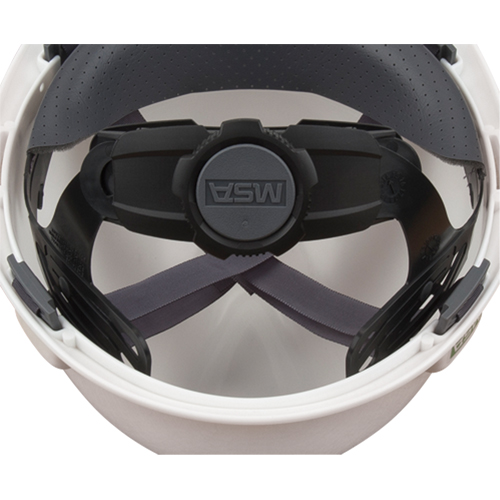 Casques de protection V-Gard - Suspensions Fas-Trac, R&eacute;pond aux normes CSA type 1, Suspension Rochet, Non ventil&eacute; Duraquip Inc